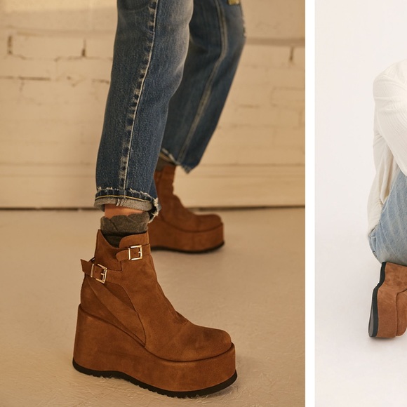 🤎BRAND NEW FREE PEOPLE SABRINA PLATFORMS🤎 - Picture 2 of 8